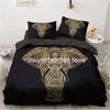 Black Gold Bedding Set Luxury Duvet Cover Sets 3d Moon Dream Catcher Comforter Cover Set Cute Bed Set For Adult