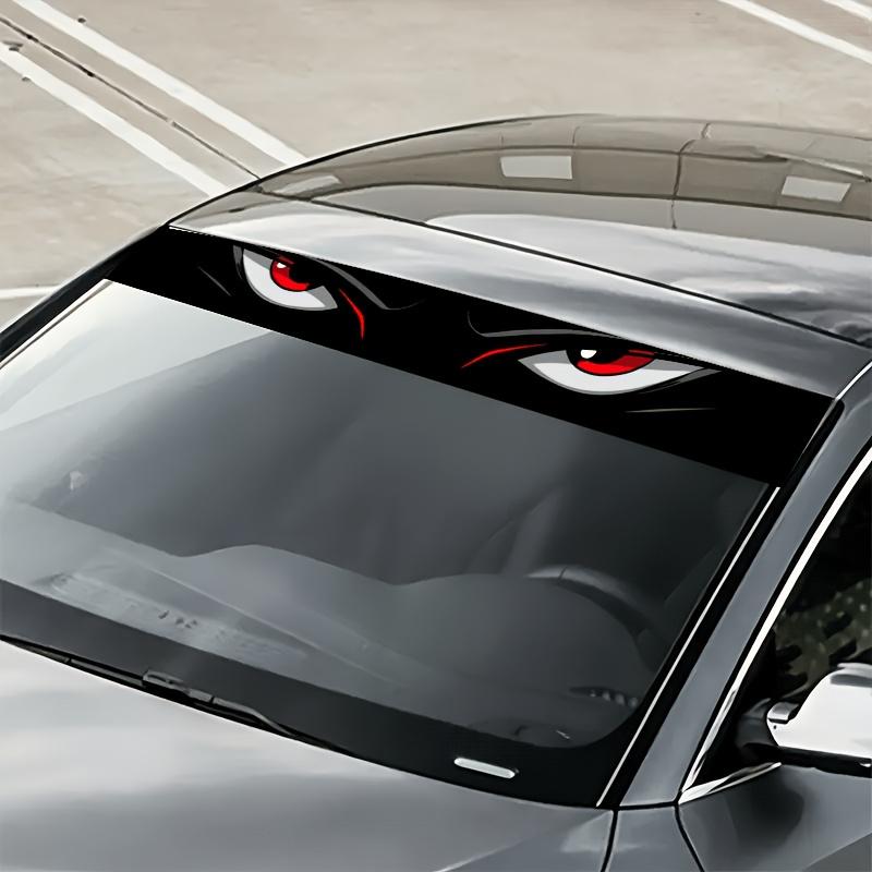 Angry Eyes Car Decals, Stylish Cartoon Car Window Stickers, Unique Auto Exterior Decor for Personality Car Styling, Trendy Car