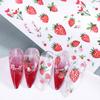 Frucht-Nagelkunst-Aufkleber Selbstklebend Zitrone Erdbeere Blaubeere Maniküre-Dekor Aufkleber Einfach anzuwenden Zuhause Salon DIY Nagelzubehör