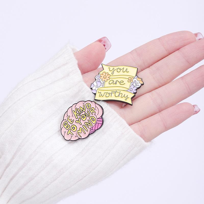 Trendsetting Vibrant And Heart Shaped Letter Brooch For Fashion Enthusiasts Collectors And