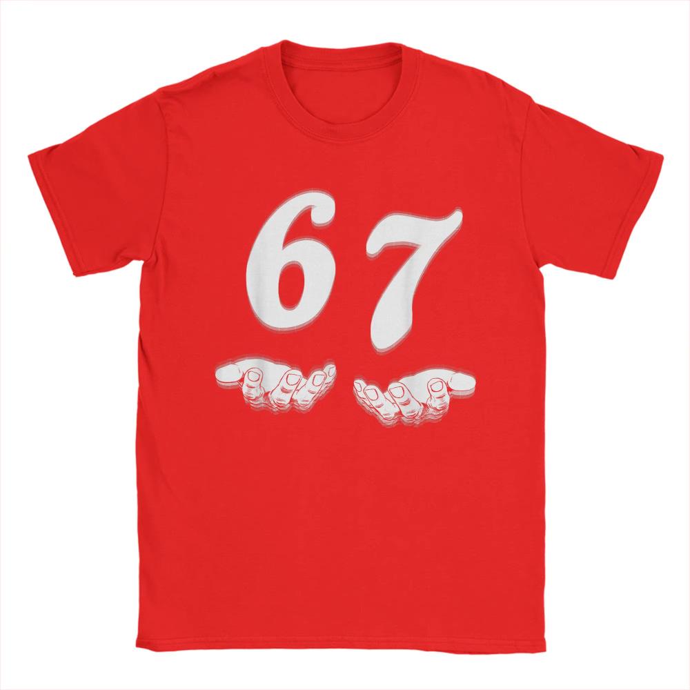 Men Women T-Shirts Funny Six Seven 6 7 Meme Gen Alpha Slang Vintage Cotton Short Sleeve T Shirt Crewneck Clothes Graphic Tops