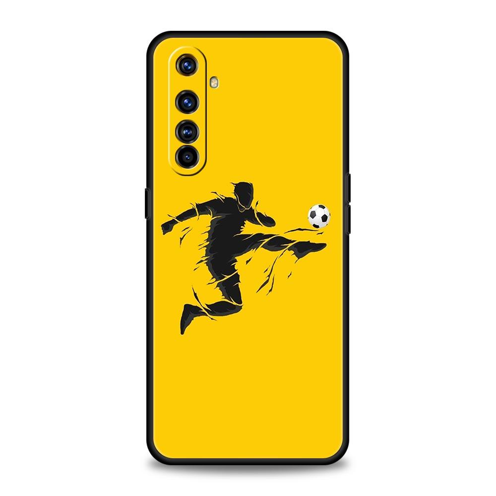 For Realme GT Neo 2 3 3T 5 Phone Case 12 11 5G 10 9 8 5G 7 6 GT5 GT3 GT2 Pro C21 C11 C25 C35 Cover Football Passion Soccer Ball