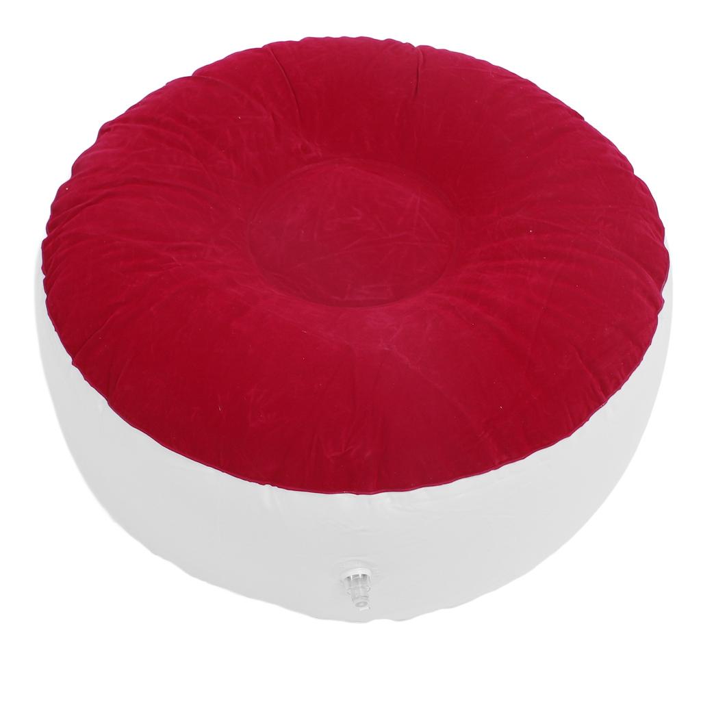 Inflatable Flocking Stool Multipurpose Lightweight Portable Ergonomic Design Round Portable