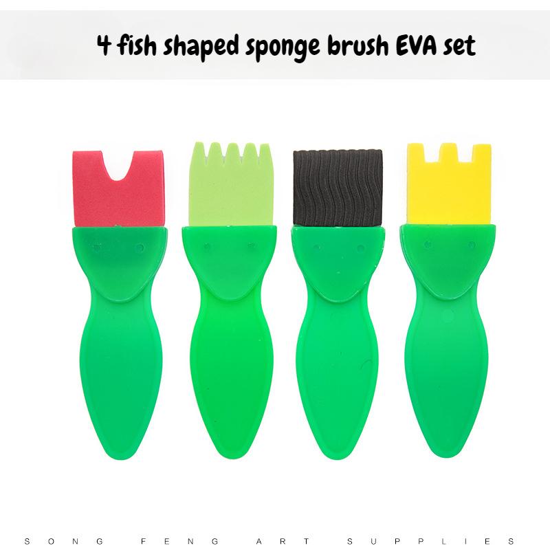 36 Piece Set of Kindergarten Painting Tools DIY Children's Graffiti Wall Painting Tools Children's Early Education Anti Fouling Painting Clothes