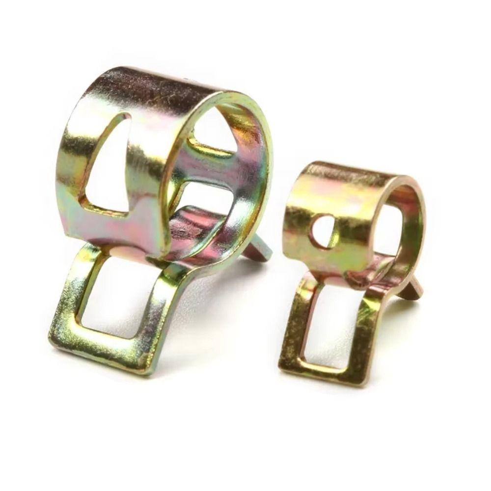 100Pcs 6-17mm Car Truck Spring Clips Spring Driven Water Pipe Fastener Air Tube Clamp  Metalworking
