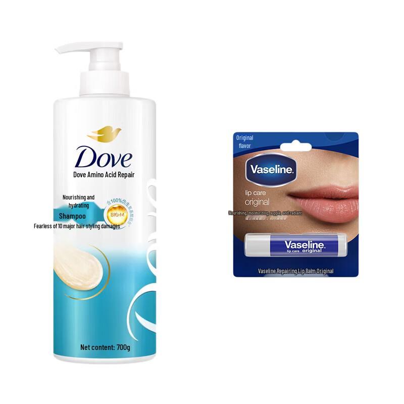 Vaseline Nourishing Lip Balm & Hydrating Shampoo Set