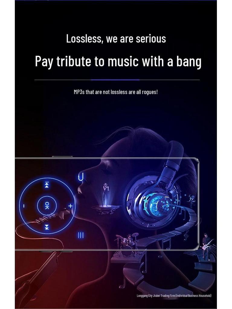 MP3-Player Studentenedition: P4 Touchscreen, Kompakt, Ultradünnes Bluetooth-Gerät für Musik und Romane