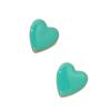 Enamel Heart Stud Earrings: Fashionable, Heart-Shaped Jewelry for Women's Daily Wear and Valentine's Day.