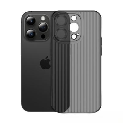 Corrugated PP Shell Suitable for Apple 16promax Mobile Phone Case IPhone 15 Ultra-thin and Simple All-inclusive Anti-fall 13