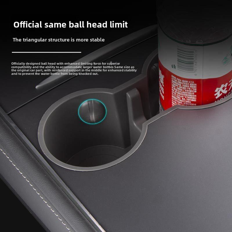 Autocollant de Voiture Pour Tesla Model 3 Y Juniper Highland 2025 2026 Porte-Gobelet Central Contrôle Limiteur de Porte-Gobelet Vente en Gros Intérieur