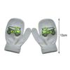 2 Pairs Thick Full Finger Toddler Boys Girls Thick Warm Knitted Gloves Mittens Cute