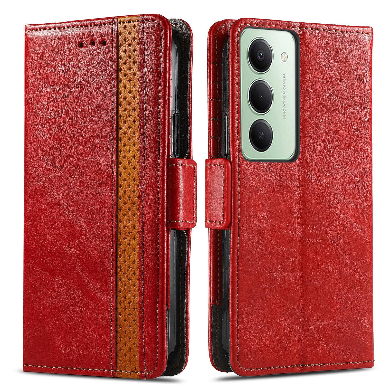 

CASENEO For Xiaomi Redmi 15 4G (EU) (171mm) Phone Cases PU Leather Cover Stand with RFID Blocking Wallet