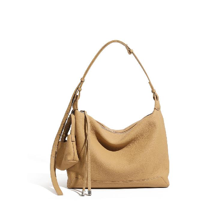 

Niche Design Top Layer Cowhide Tote Bag 2025 New Simple Casual Commuter Underarm Bag Large Capacity Shoulder Bag