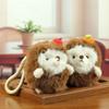 Plush Hamster Keychain With Pp Cotton Filling For Gift Or Bag Decor
