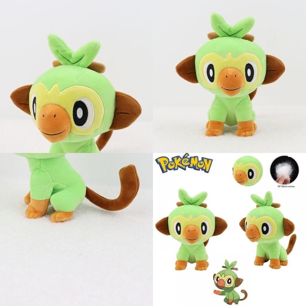 Adorable 7.8in Pokemon Grookey Plush Toy Soft Stuffed Monkey Doll