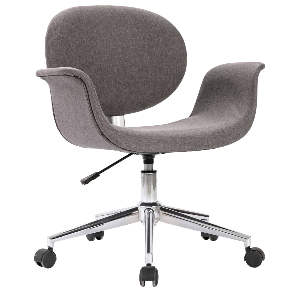 Dining Chair Swivel Grey Fabric