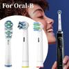 Clean For Oralb Generic Crossaction Electric Toothbrush Heads 1 Pack Of 4 White