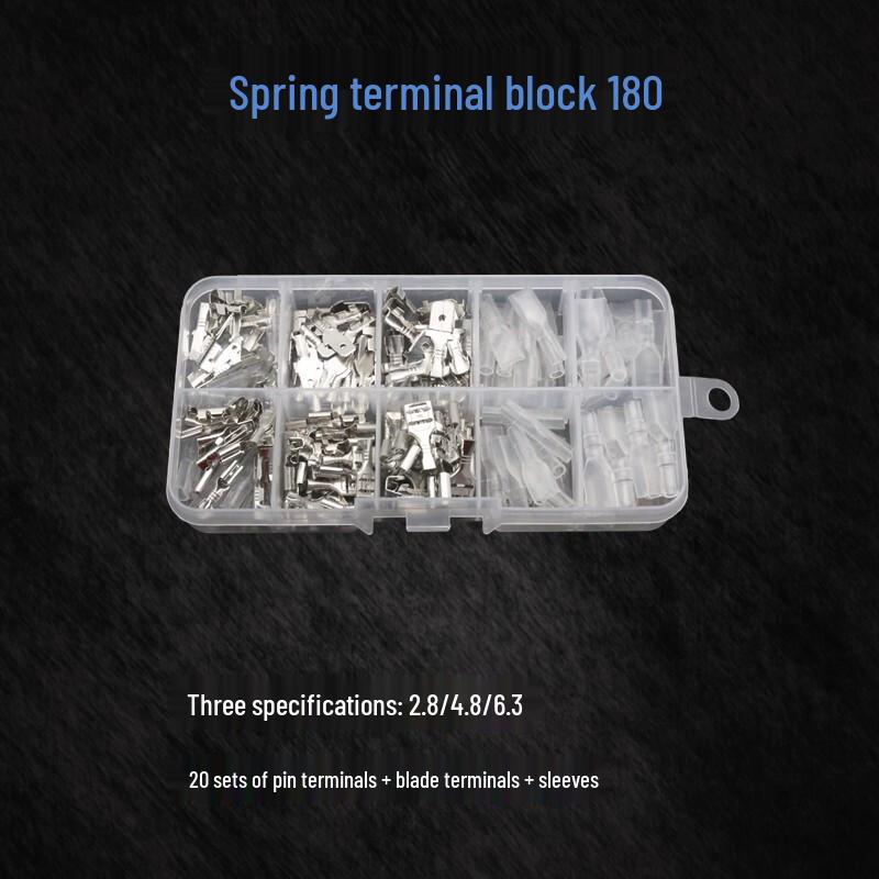 Jienuoli Quick Disconnect Crimp Terminals with Insulated Sleeves