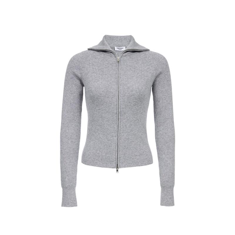 VEROMODA Women's Wool Blend Polo Collar Cardigan