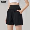 Summer Thin High Waist Internet Celebrity Running Shorts Women's Professional Fitness Training Pant Quick-Drying Loose Sweat-Absorbing Fifth Pants