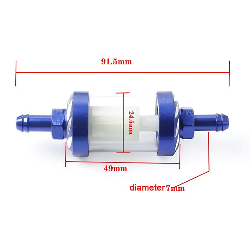 Motorcykel Internt Bränslefilter Bensinfilter Bensin Bränsleledningsslang Moto Skoter Crossmotorcykel