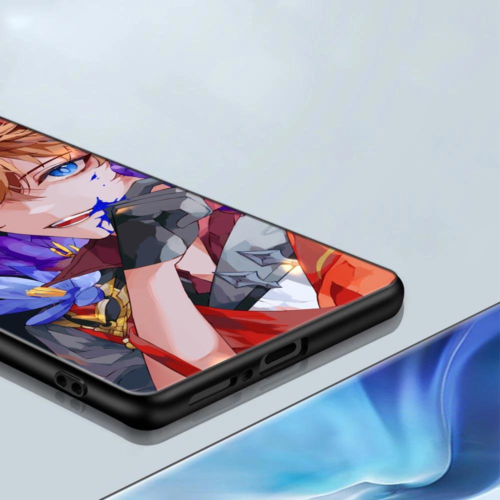 Phone Case for Xiaomi Mi 11 Lite 5G NE 11i 11X 11T 12 Pro Poco  F3 X3 GT X4 NFC Pro Cases Cover Anime Genshin Impact Flower Game