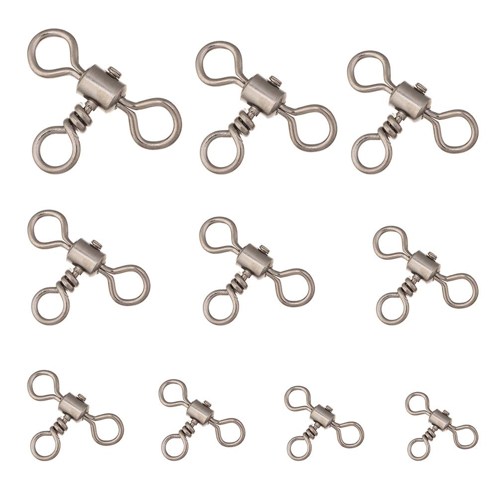 

Стовбур із підшипником кочення, з’єднувач для рибальського гачка, перехресна лінія, Т-подібна форма, вертлюг для риболовлі, 3-сторонній вертлюг із підшипником 5