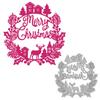 Christmas Deer Merry Christmas Words Metal Dies for DIY Scrapbooking Cutting Templates for Cardmaking, Paper Art Craft Supplies
