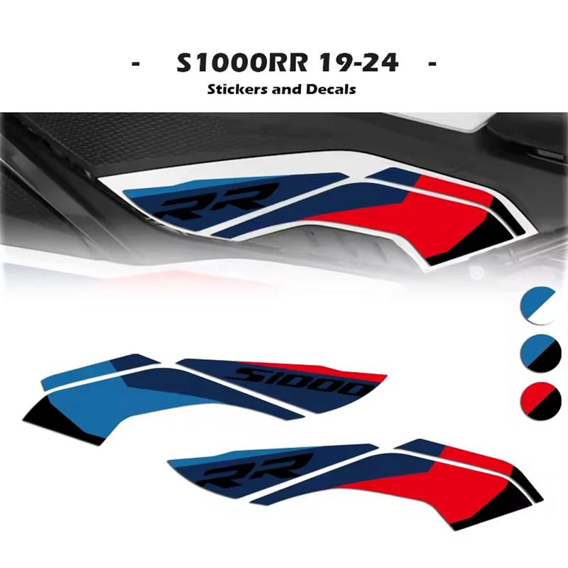 Motorcycle Fairing Shell Sticker Lower Knee Paint Decals For BMW S1000RR S1000 RR S 1000 RR 2019 2020 2021 2022 2023 2024