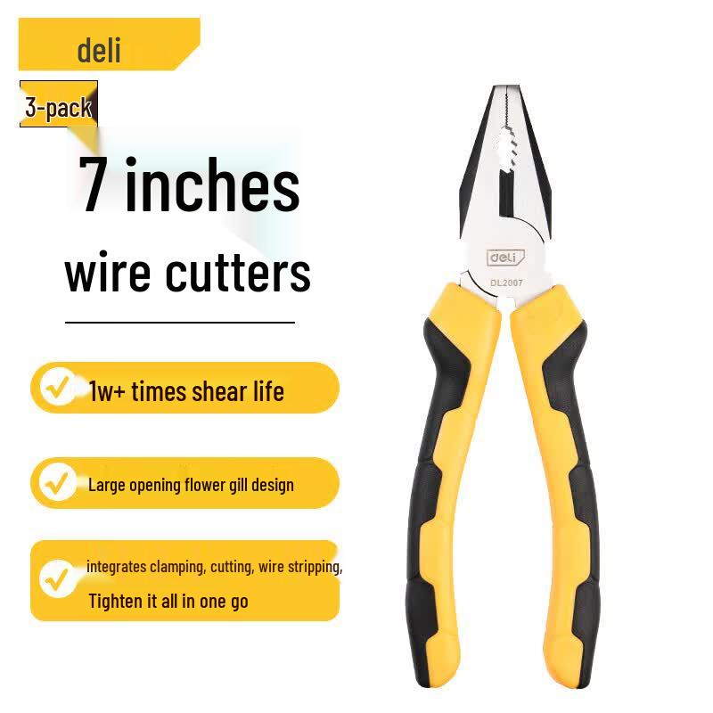 Deli DL2007 7-inch Carbon Steel Circlip Pliers 7 inch (180mm)