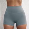 Plain Color High-Stretch Yoga Shorts - Soft, Three-Quarter Length Base Layer