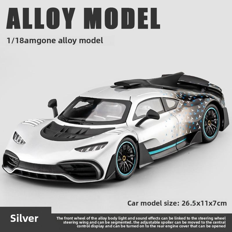 1:18 velkých modelů sportovních vozů Mercedes-Benz amg one, ozdoby a simulace, hračky z lehkých slitin, dárky k narozeninám pro chlapce.