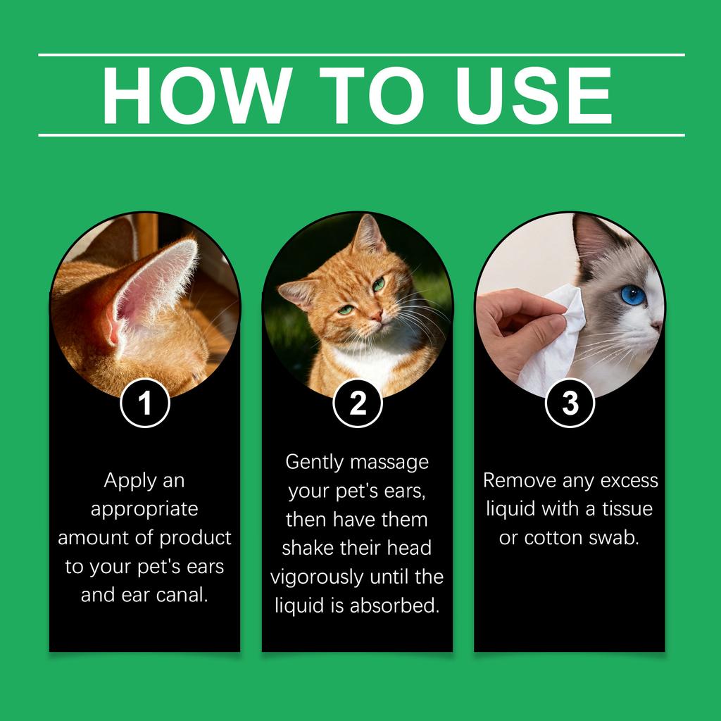 Pet Ear Cleanser Ear Cleanser Pet Ear Cleanses Moisturizing And Soothing Ear Canals Nourishing Ear Cleanser 50ML