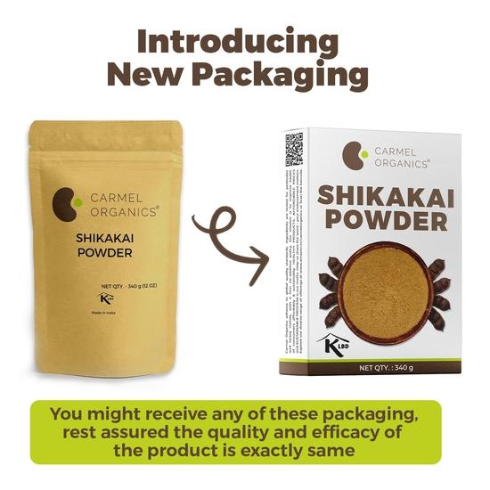 CARMEL ORGANICS Shikakai Powder 340g - Natural Hair Cleanser & Conditioner - Promotes Healthy Scalp and Hair Care, No Added Preservatives