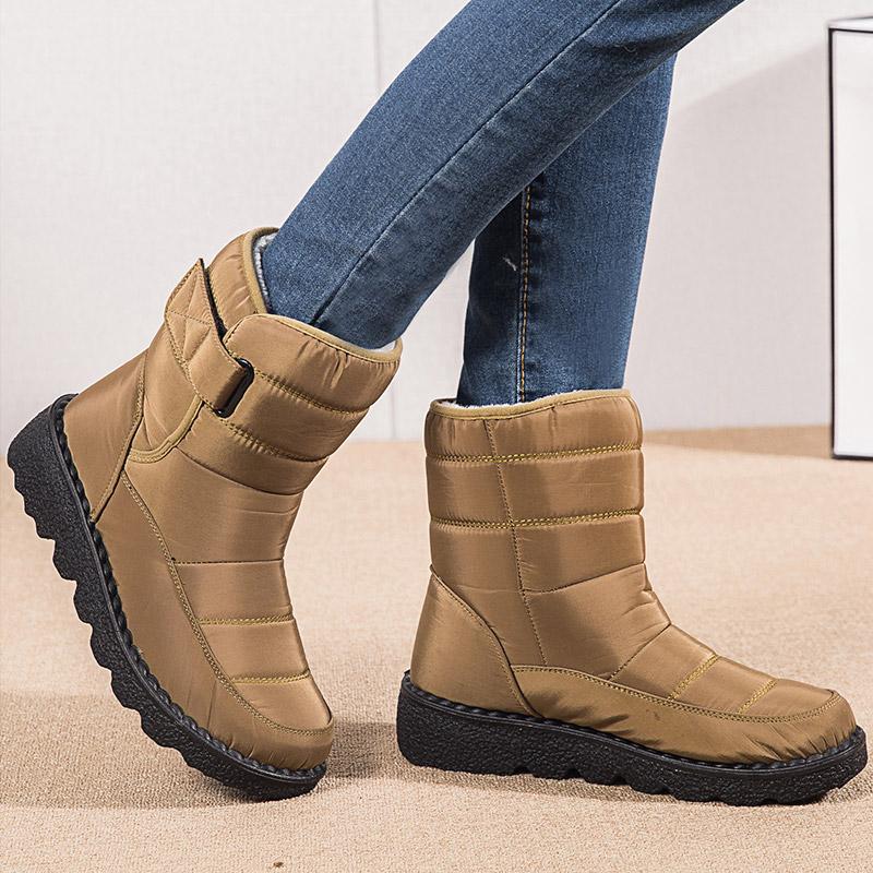 fashion Women's Boots Low Heels Boots For Winter Shoes Women Snow Botas Mujer 2024 Trend Ankle Boots With Fur Elegant Heeled Botines