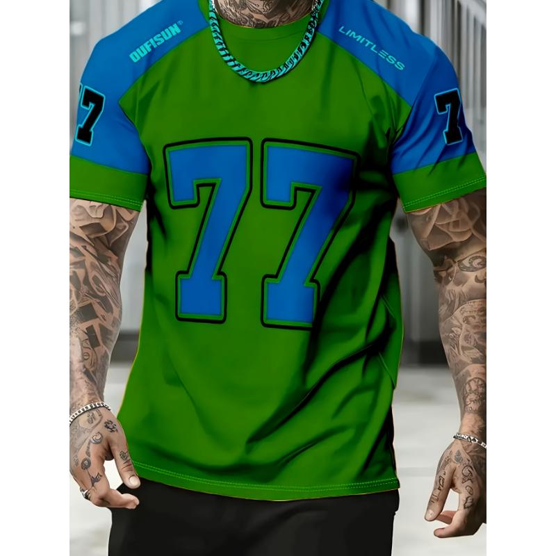 Men'S Summer Creative Fashion 3D Digital Print T-Shirt | Regular Fit, Crew Neck, Slight Stretch Fabric, Street Style