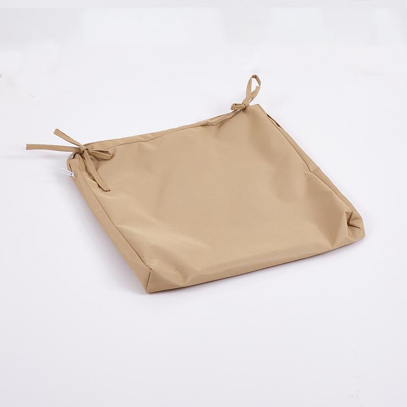 Outdoor Waterproof Cushion Cover, Garden Courtyard Sofa Rattan Chair Seat Pad Replacement, Anti-slip Lace-up Bench Cushion Cover