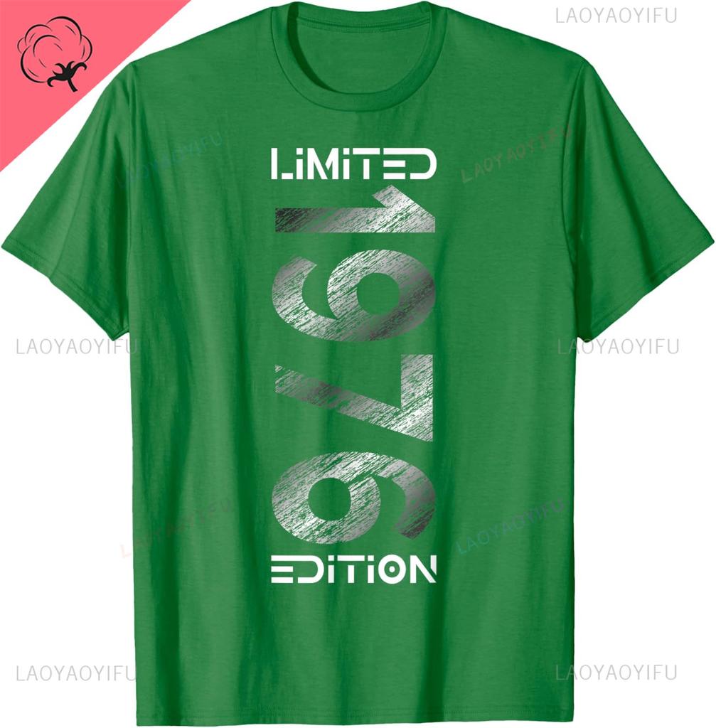 Limited Edition 1976 Unisex Unisex Cotton Printed Tshirt Breathable And Comfortable Customizable Camiseta Hombre