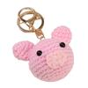 Cartoon Design Crochet Keychain Three-Dimensional Wool Crocheted Handmade Keychain Hand Woven Diy Animal Keychain Women Girls