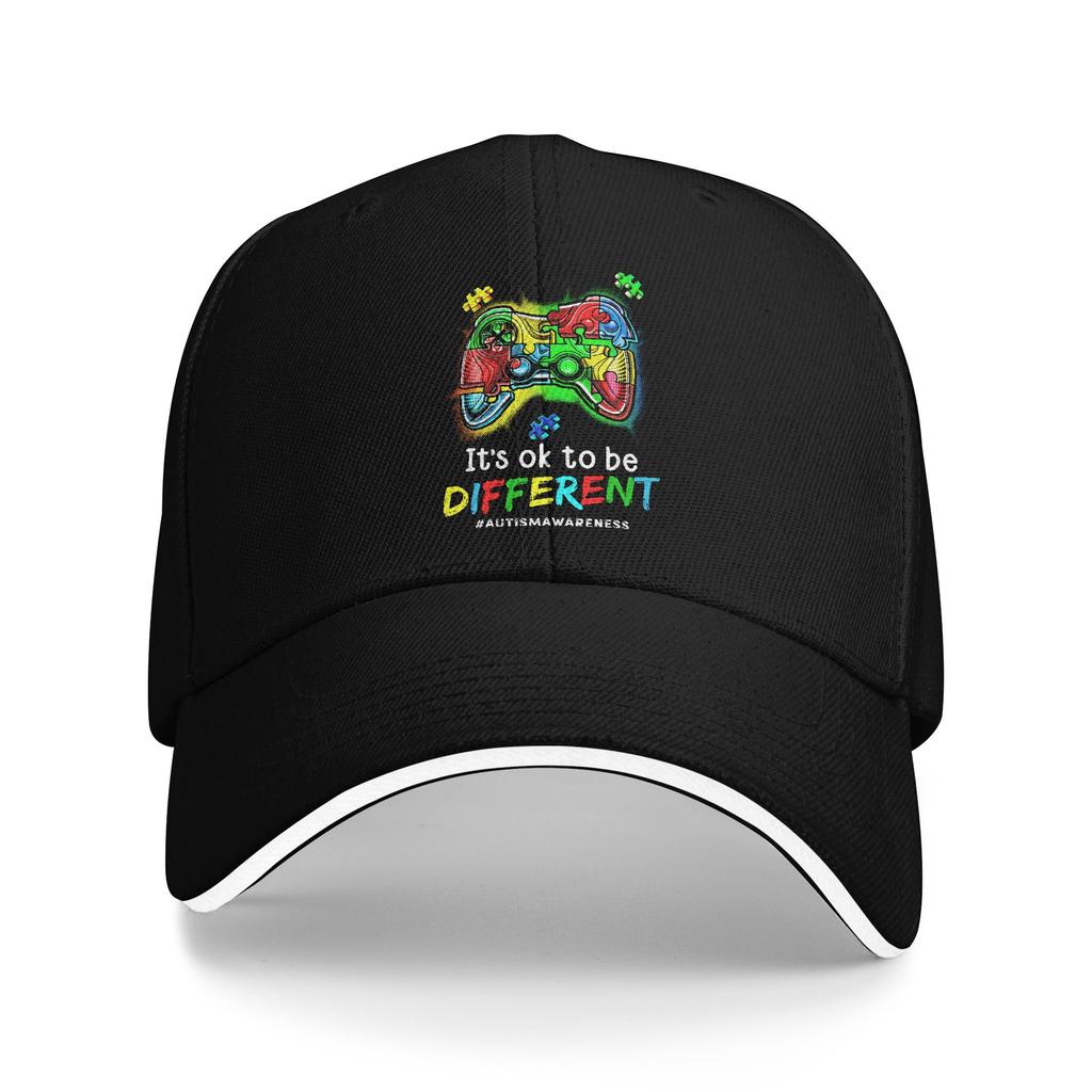Unisex Women Dabbing Puzzle Autism Awareness Hats Cool Baseball Cap Trucker Hat Golf Headewear Gift