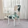 Printed Stretch Chair Cover For Dining Room Office Banquet Kitchen El Chair Protector Elastic Removable Anti-Dirty Seat Cover