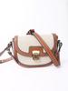 2025 Retro Contrast Color Woven Crossbody Saddle Bag - Versatile One-Shoulder Underarm Bag for Women
