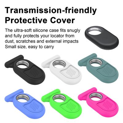 Locator Protective Case Pin Type Design Silicone Protective Sleeve Anti-Lost Case for SAMSUNG SmartTag 2