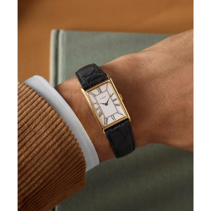 TIMEX 1976 Dress Rectangle Reissue Watch Quartz 30m Waterproof Mineral Glass Silver Dial TW2Y56200 Unisex