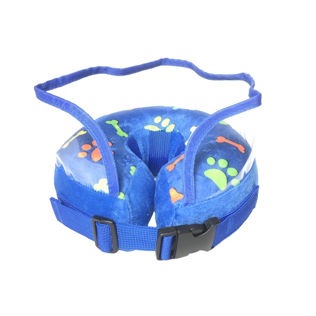 Inflatable Collar with Clear Baffle Soft Cone for Pet Perfect for After Surgery and Wound Healing Adjustable Lightweight