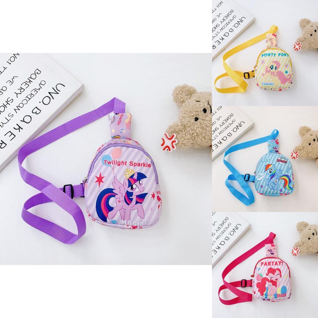 Animal Print Kids Breathable Nylon Crossbody Waist Bag For Kindergarten Daily Use