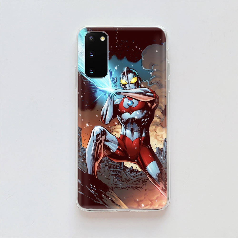 AD91 Ultraman Clear Case for Samsung A04 A14 A23 A34 A54 M23 M33 M52 M53 Realme 10 9 C30S C35 C55 VIVO Y02 Y21 Y33S Y51 X80 V25 Cover