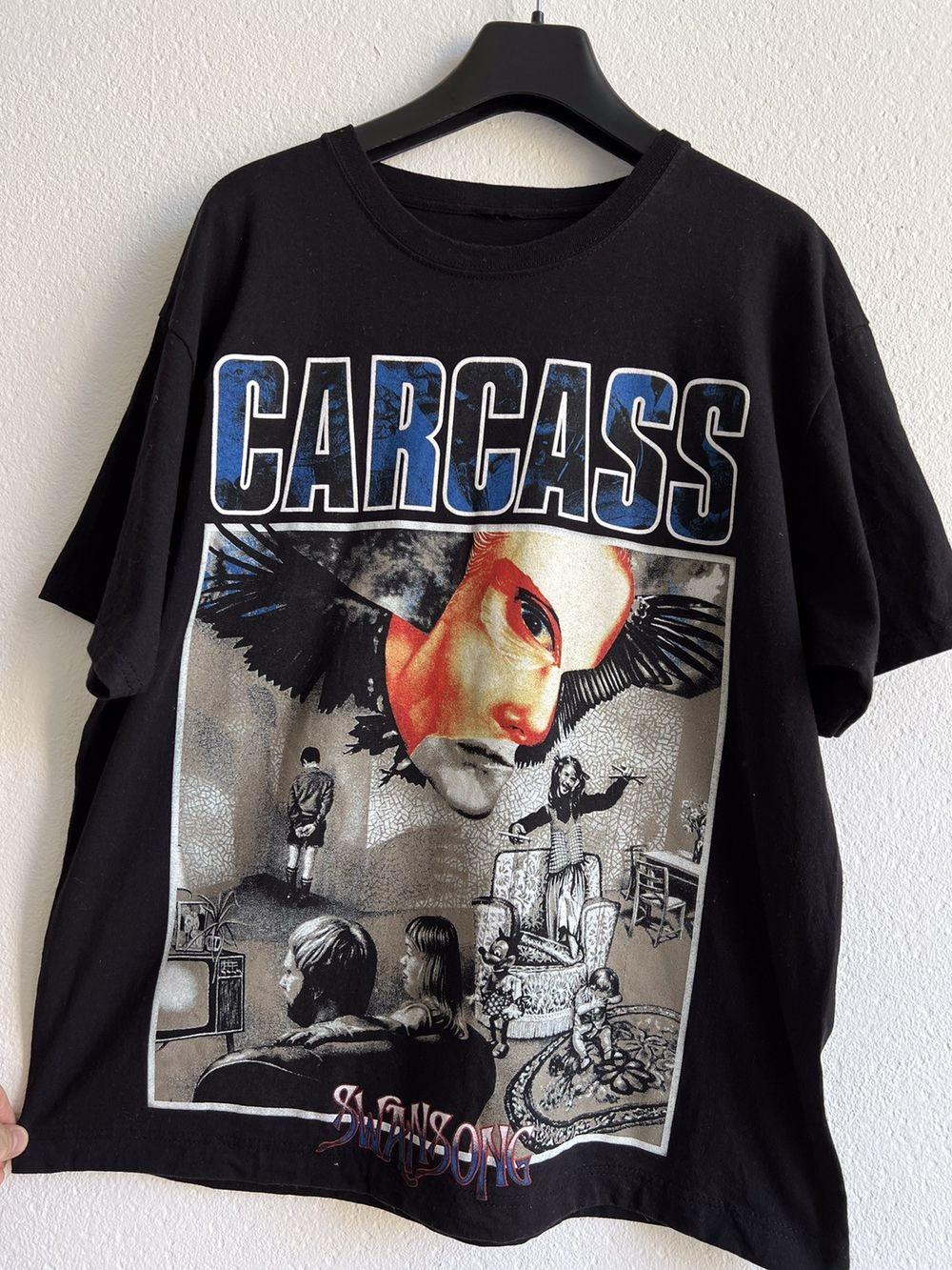 Vintage 90 s Carcass T-shirt Carcass Band Black Cotton Tshirt Reprint KH14249 S