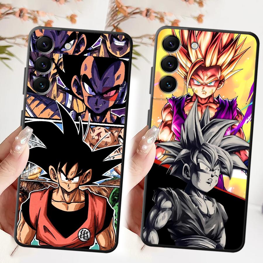 Case for Samsung Galaxy A22 A52 A32 A41 A23 A53 A26 A72 A35 A25 A71 A36 A24 A55 A51 A73 Black Soft Phone Cover Dragon Ball