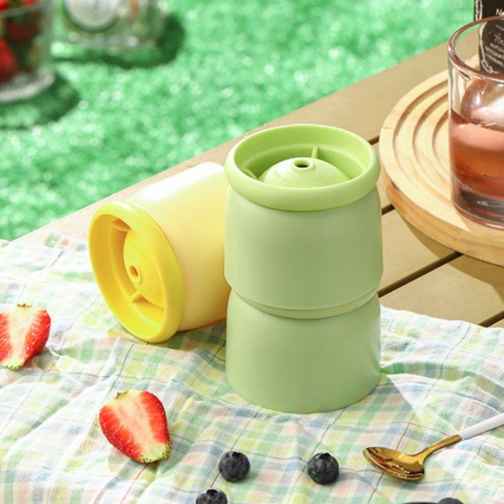 2PCS Easy Demolding Spherical Shape Ice Cube Mold Food Grade Silicone Ice Sphere Maker  Drink